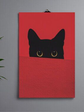 Cat Colorful Home Decor Wall Art Photo Print 8.5x11in